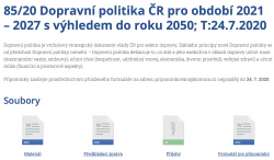 Dopravní politika ČR pro období 2021–2027 s výhledem do roku 2050